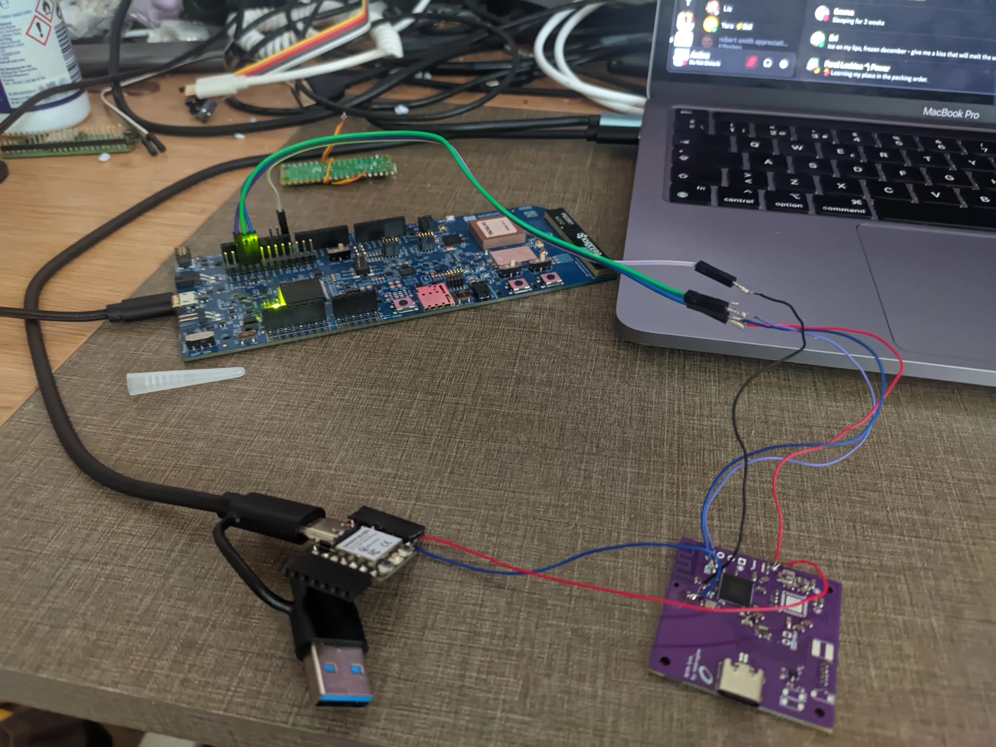 First debugging setup using the nrf9160-dk