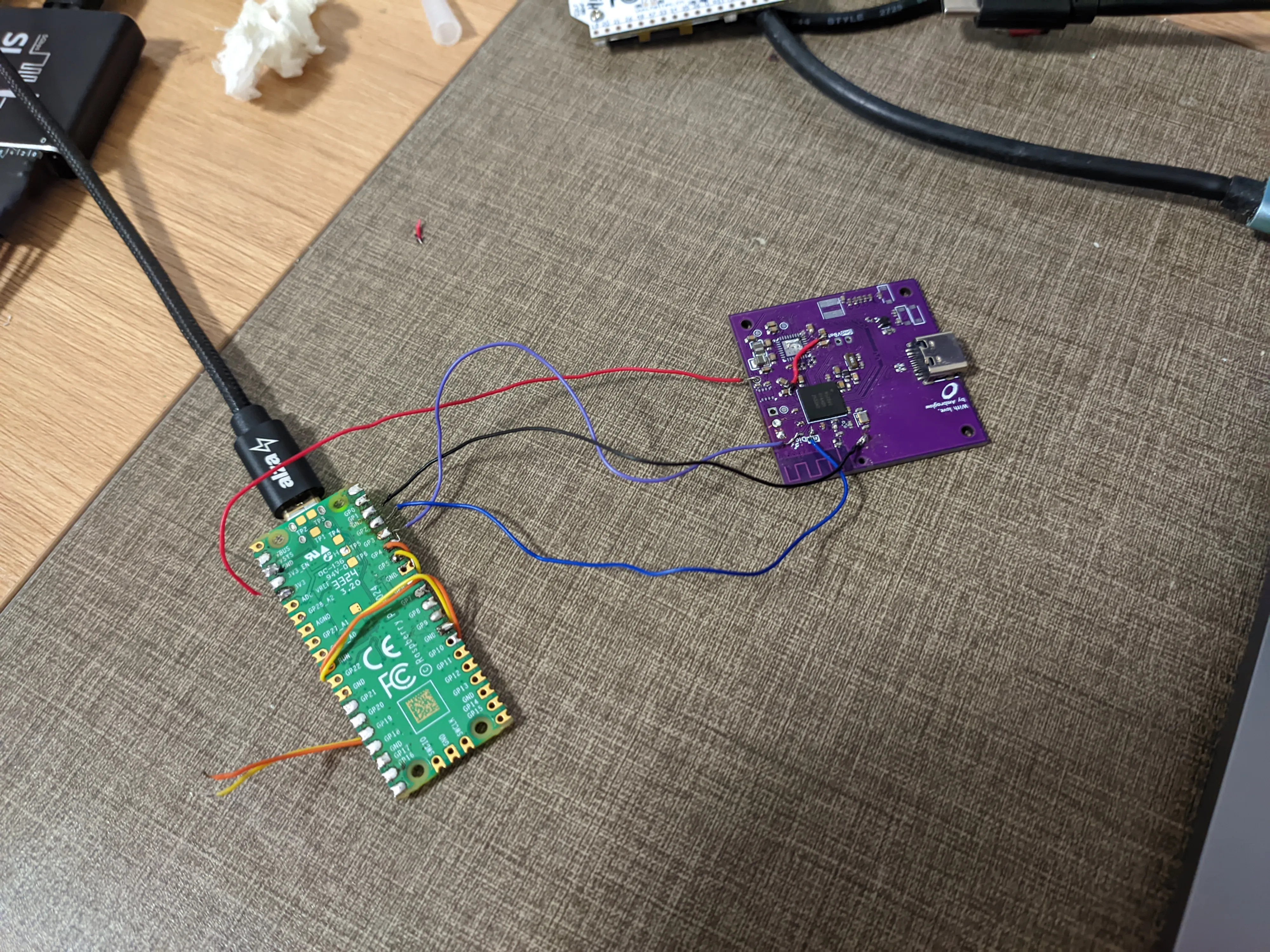 Second setup using a pi pico
